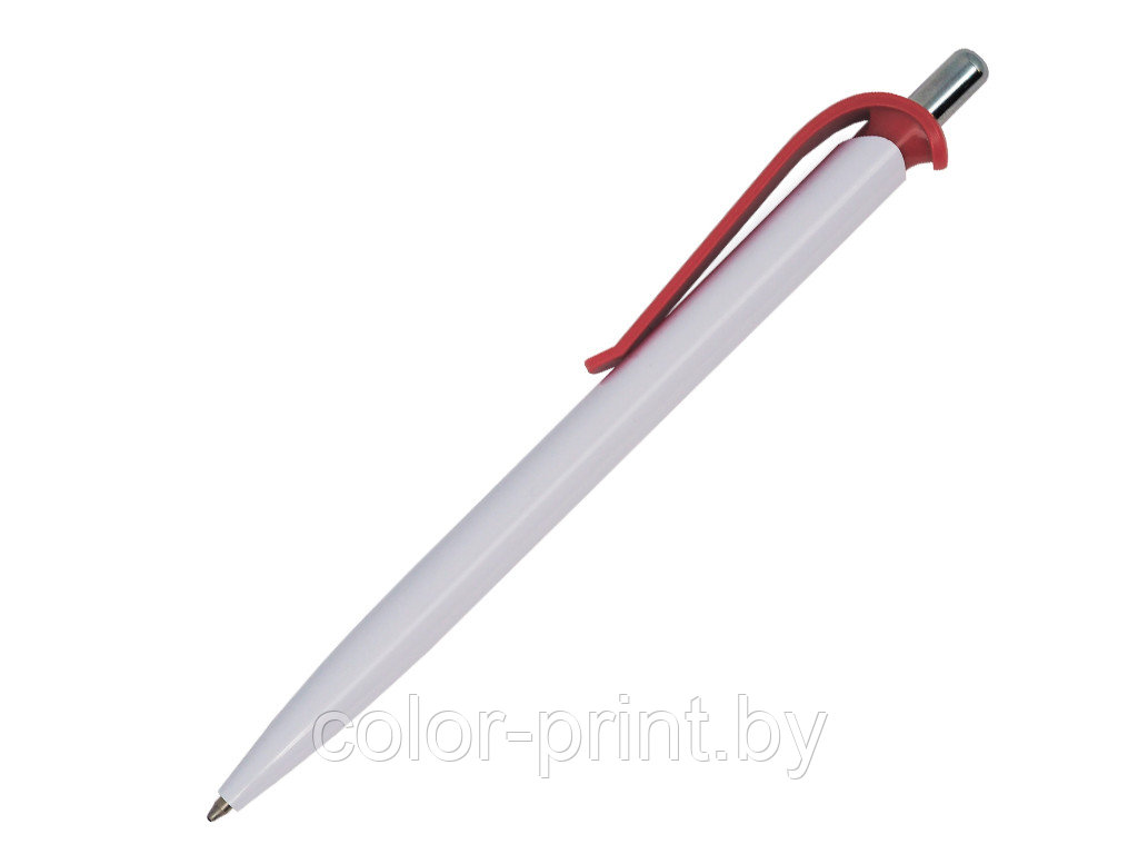 Ручка шариковая, пластик, белый/красный, Efes, фото 1