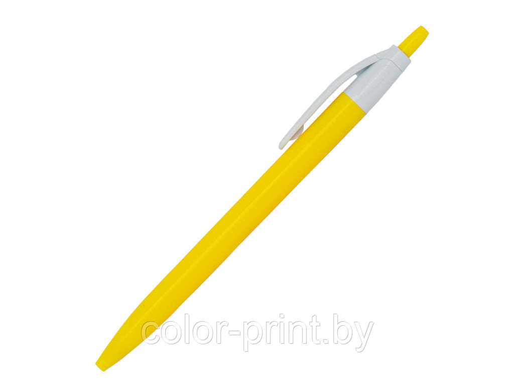 Ручка шариковая, Simple, пластик, желтый/белый