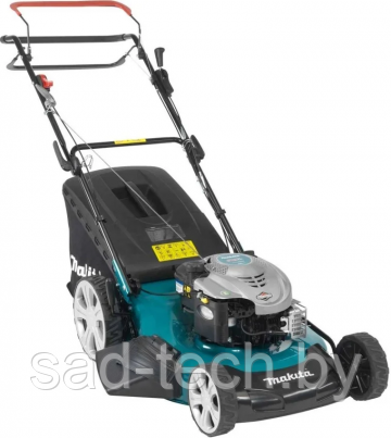Газонокосилка бензиновая MAKITA PLM 5600 N2 самоходная (2.6 л.с., шир. 560 мм, выс. 25-70 мм, мульчир. стальн., фото 2