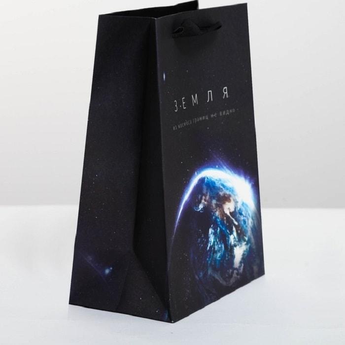 Подарочный пакет «Планета Земля» 18 х 23 × 10 см - фото 2 - id-p134659200