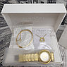 Подарочный набор Pandora (часы, подвеска-Сердце, браслет) Золото с белым циферблатом, фото 5