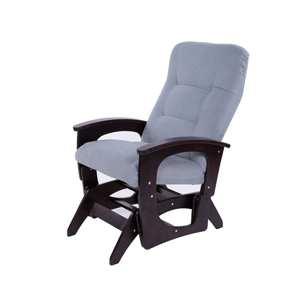 Кресло-маятник Орион серый/венге - фото 1 - id-p134660548