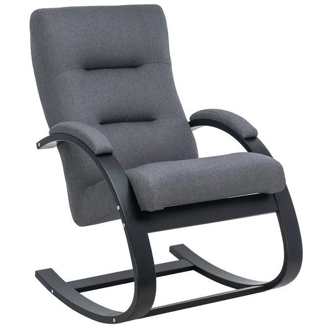 Кресло-качалка МИЛАНО Leset серый/ венге - фото 1 - id-p134661275
