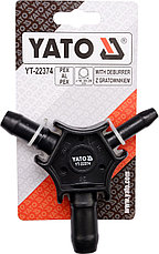 Калибратор для пластиковых труб с фаскоснимателем 16/20/26 "Yato" YT-22374, фото 3
