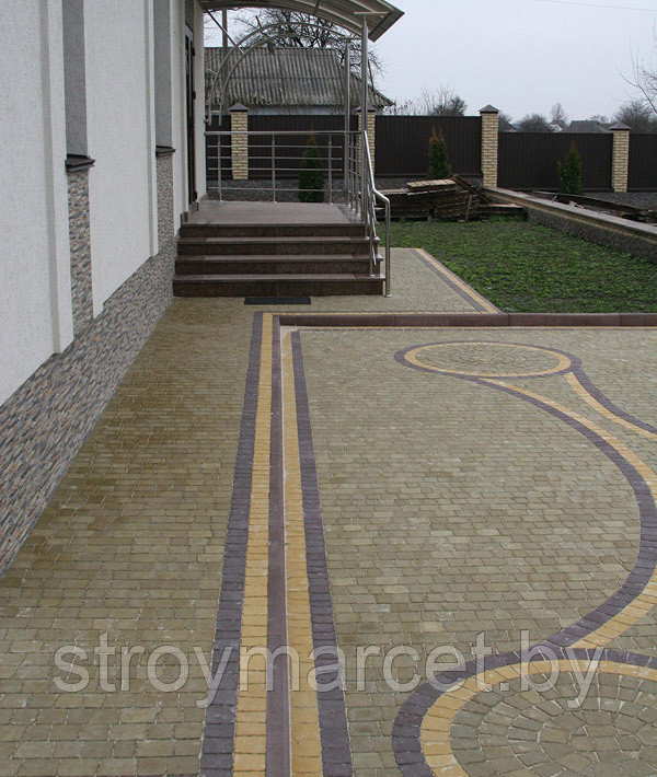 Тротуарная плитка "Арко" вибропрессованная (на белом цементе) - фото 4 - id-p134715337