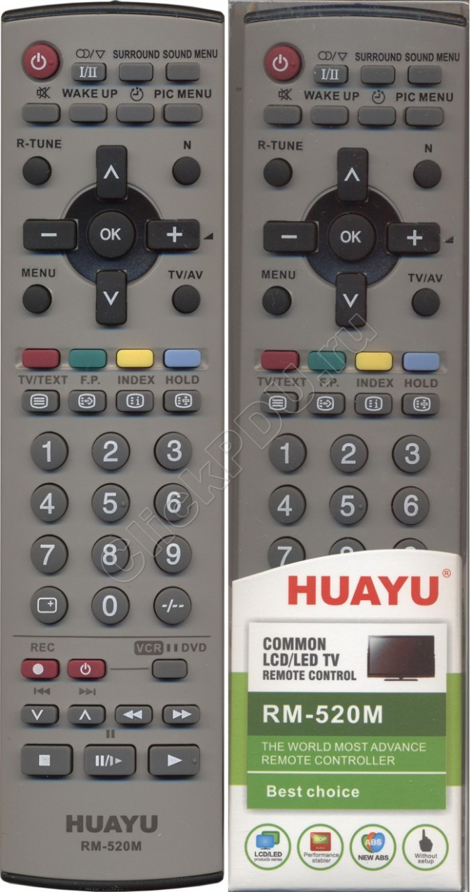 Пульт телевизионный Huayu для Panasonic RM-520M - фото 1 - id-p134719920