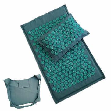 Массажный акупунктурный коврик и подушка в чехле-сумке "Цветок Жизни" Наполн. Кокосовое волокно.
