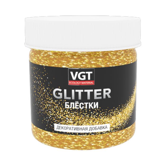БЛЁСТКИ PET GLITTER VGT 0.05кг золото - фото 1 - id-p134726013