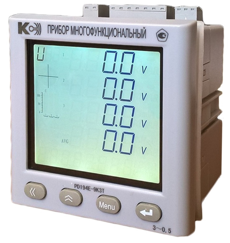 PD194E-9K3T Модульный электроизмерительный щитовой прибор с RS-485 и ЖК-индикатором - фото 1 - id-p128037463