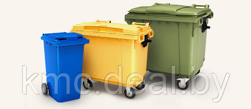 Бак для мусора пластиковый 660 л - фото 2 - id-p134744445