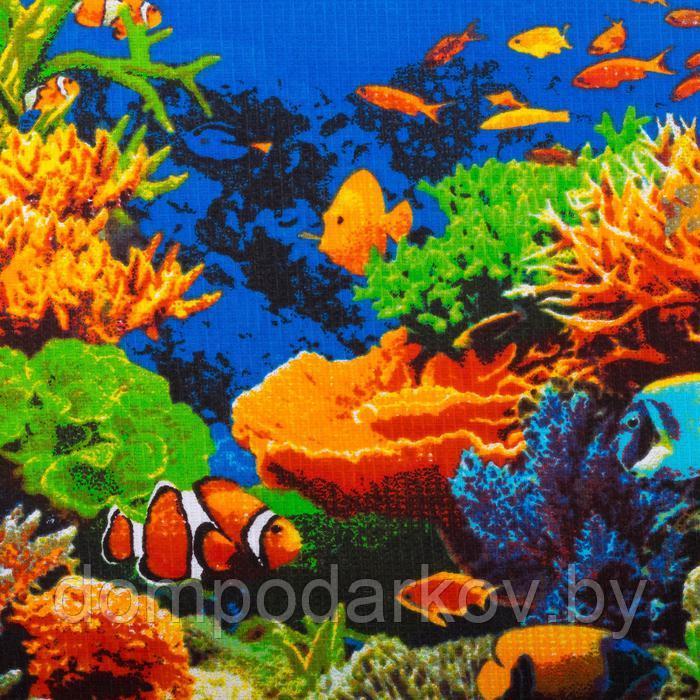Вафельное полотенце пляжное «Дельфин» 80х150 см, разноцветный, 160г/м2,хлопок 100% - фото 2 - id-p134744474