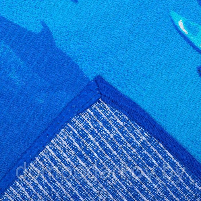 Вафельное полотенце пляжное «Дельфин» 80х150 см, разноцветный, 160г/м2,хлопок 100% - фото 3 - id-p134744474