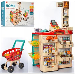 Игровой набор Супермаркет с тележкой Supermarket HOME в комплекте 48 предметов арт. 668-78