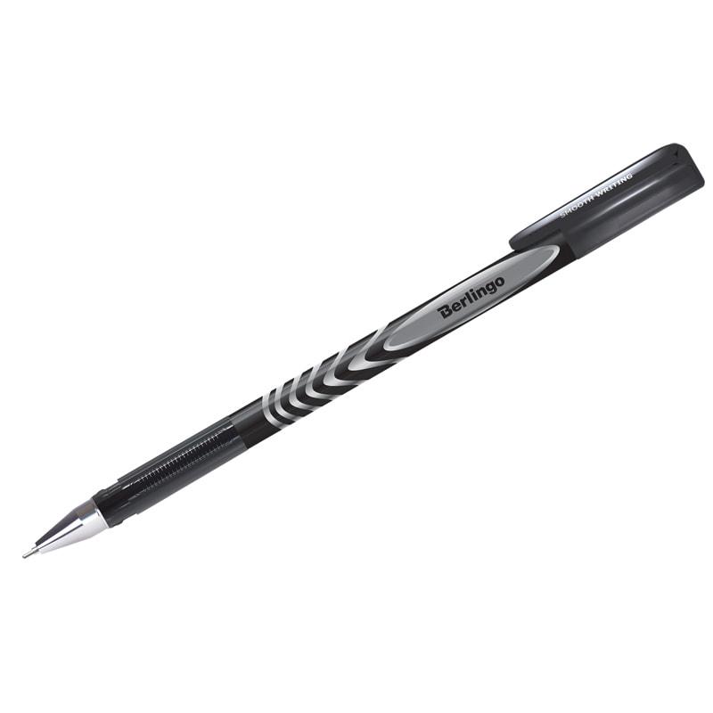 Ручка гелевая Berlingo "Silk touch", черная, 0,5мм, грип CGp_05121(работаем с юр лицами и ИП) - фото 1 - id-p134752568