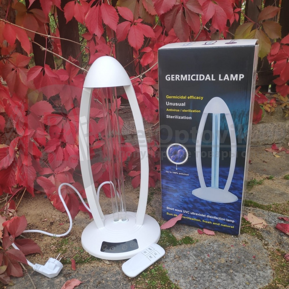 Лампа ультрафиолетовая дезинфицирующая бактерицидная настольная Germicidal Lamp 38 Ватт (панель управления) - фото 4 - id-p134660314