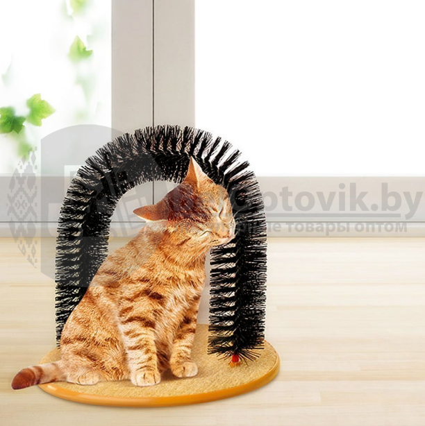 Когтеточка для кошек Purrfect Arch со щеткой для вычесывания шерсти - фото 2 - id-p134757385