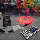 Светодиодная лента SMD 5050 S-935 ( 60LED/m, IP65, 12V, RGB) Блок питания, контроллер, пульт управления, 5 м, фото 8
