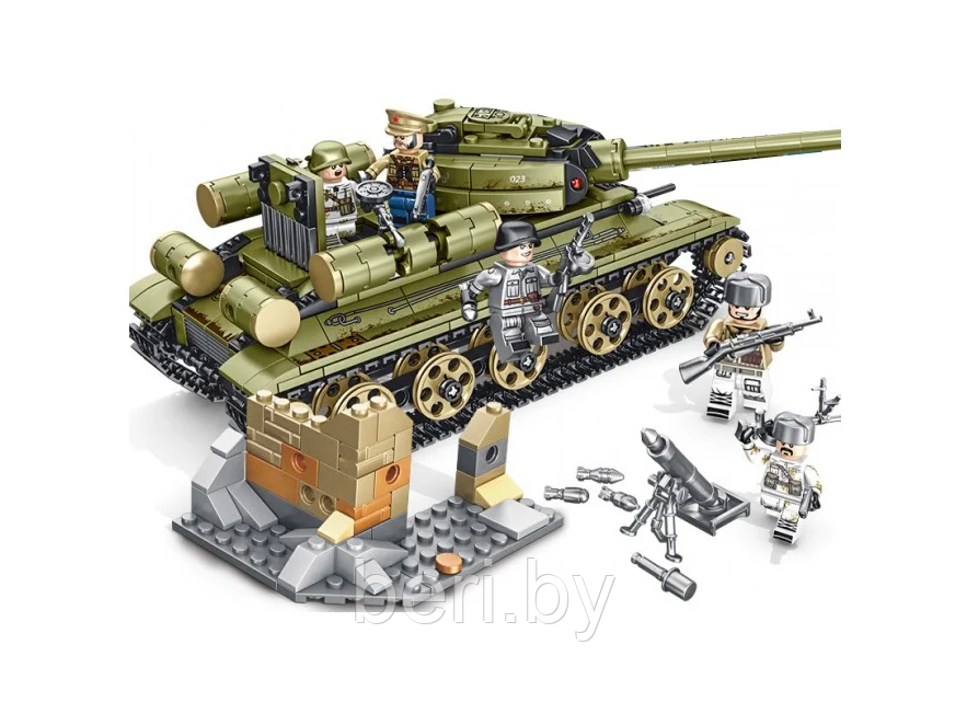 101038 Конструктор Sembo Block "Советский танк T-34", 683 детали - фото 2 - id-p134762194