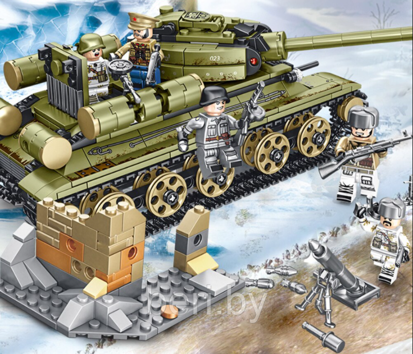 101038 Конструктор Sembo Block "Советский танк T-34", 683 детали - фото 7 - id-p134762194
