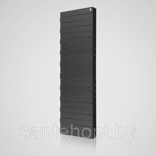 Радиатор биметаллический Royal Thermo Piano Forte Tower Noir Sable (Черный) вертикальный