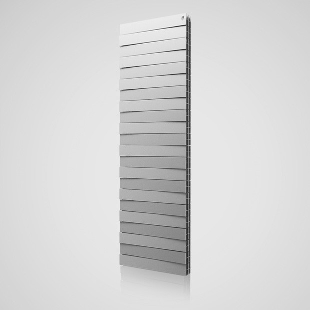 Радиатор биметаллический Royal Thermo Piano Forte Tower Silver Satin (Серебро) вертикальный 18 секц.