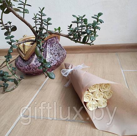 Набор подарочный Букетик-комплимент "Шоколадные розы"( 7 шт.),11*28 см, фото 2