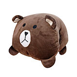 Игрушка подушка Медведь коричневый, фото 2