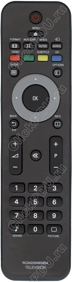 Пульт телевизионный Philips 2422 549 02454 (RC4747/01)