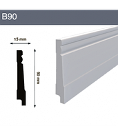 Напольный плинтус B90 90x15x2000 мм (ВхШхД)