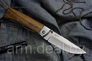 Нож складной СТЕРХ сталь Х12МФ  (дерево/стальные притины)