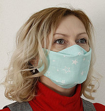 Защитная маска многоразовая от 100 шт. двухслойная, фото 2