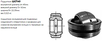 Подшипник кулака тормозного ШСП 40 (GE40)