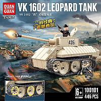 Конструктор Немецкий танк VK 1602 Леопард, 446 дет., 100101 Quanguan, аналог LEGO (Лего)