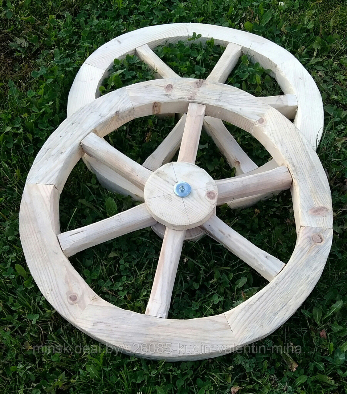 Колесо деревянное для телеги декоративное арт.15005 - фото 7 - id-p131759842