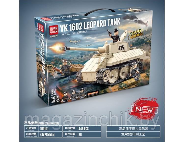 Конструктор Немецкий танк VK 1602 Леопард, 446 дет., 100101 Quanguan, аналог LEGO (Лего) - фото 4 - id-p134778110