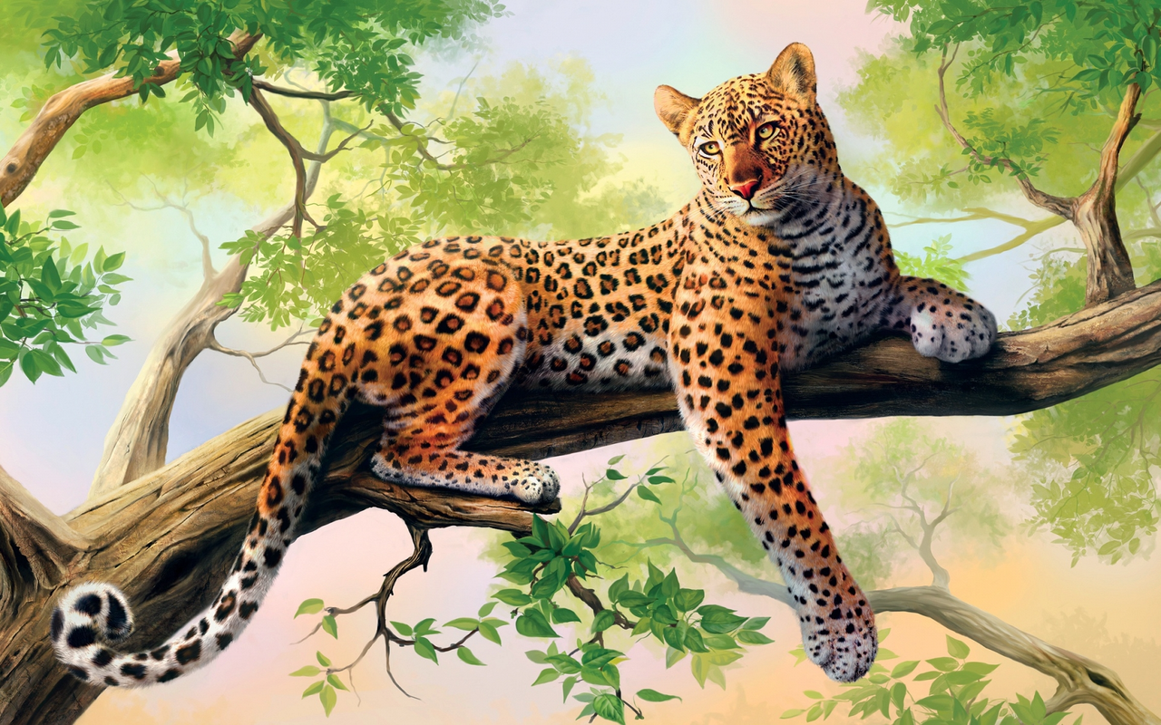 Алмазная мозайка "Леопард" - фото 1 - id-p134779985