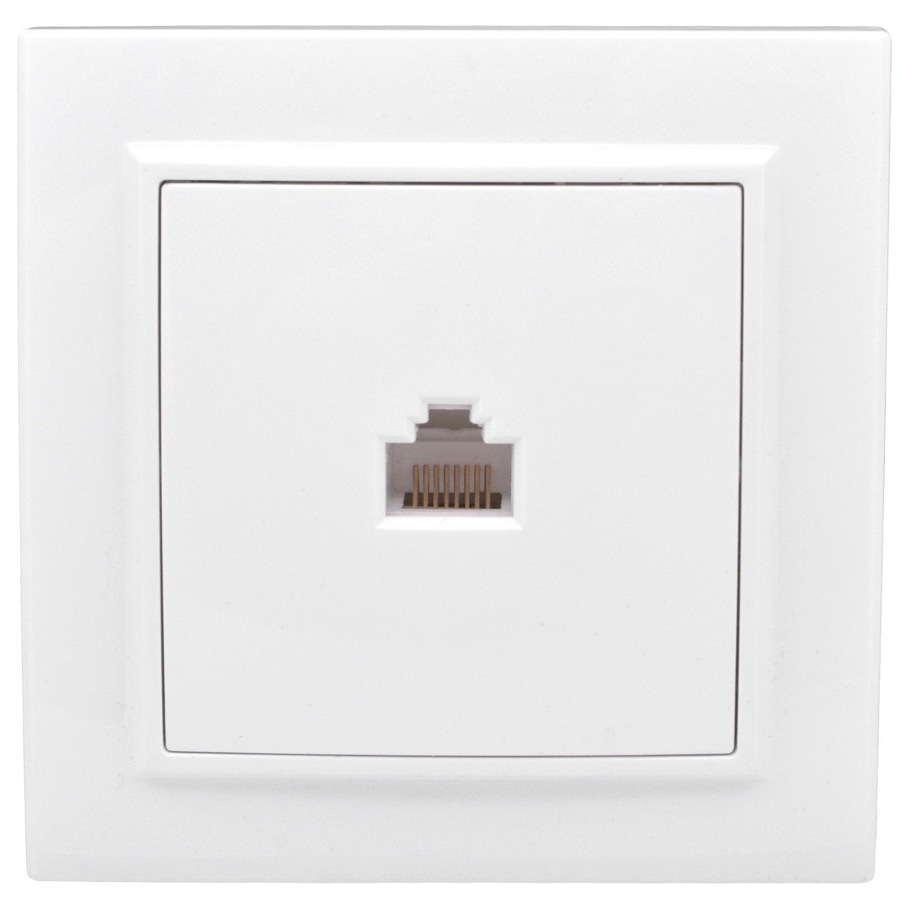 Розетка RJ-45+Phone СП Минск белая