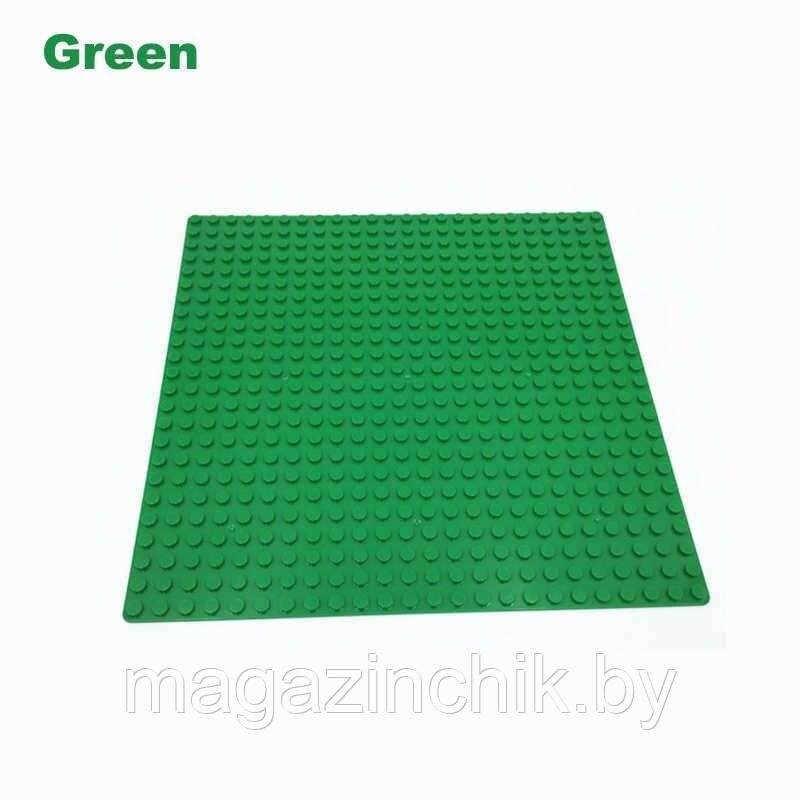 Пластина зеленая для конструкторов, 25*25 см, аналог Лего, коврик, платформа - фото 1 - id-p134786390