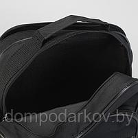 Сумка мужская, 2 отдела на молнии, 2 наружных кармана, регулируемый ремень, цвет чёрный, фото 5