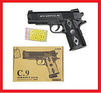 C.9 Пистолет детский металлический пневматический пистолет Airsoft Gun, 16 х 11 см