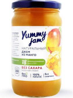 Джем Yummy jam из манго без сахара, 350 гр
