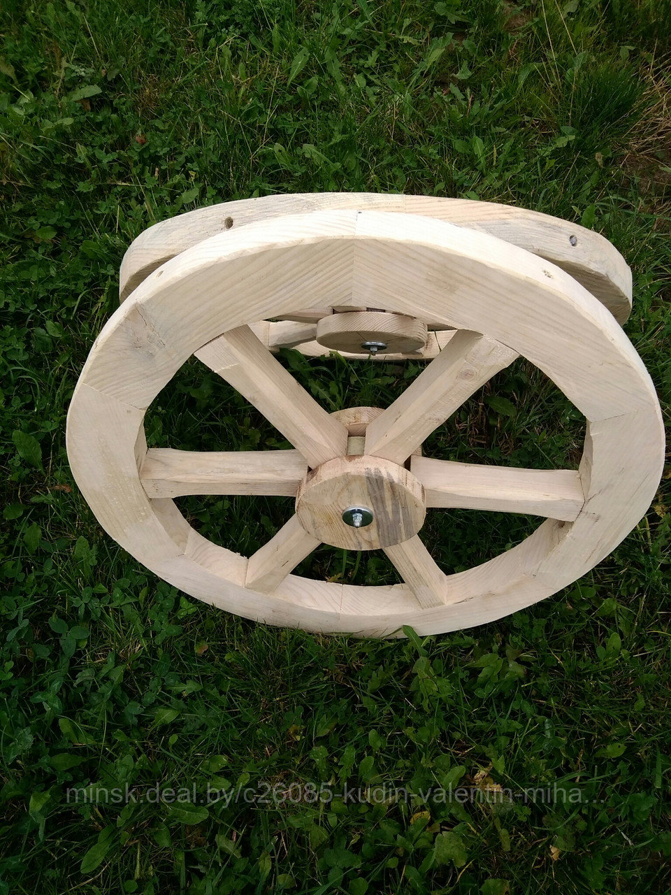Колесо деревянное для телеги декоративное арт.15005 - фото 2 - id-p131759842