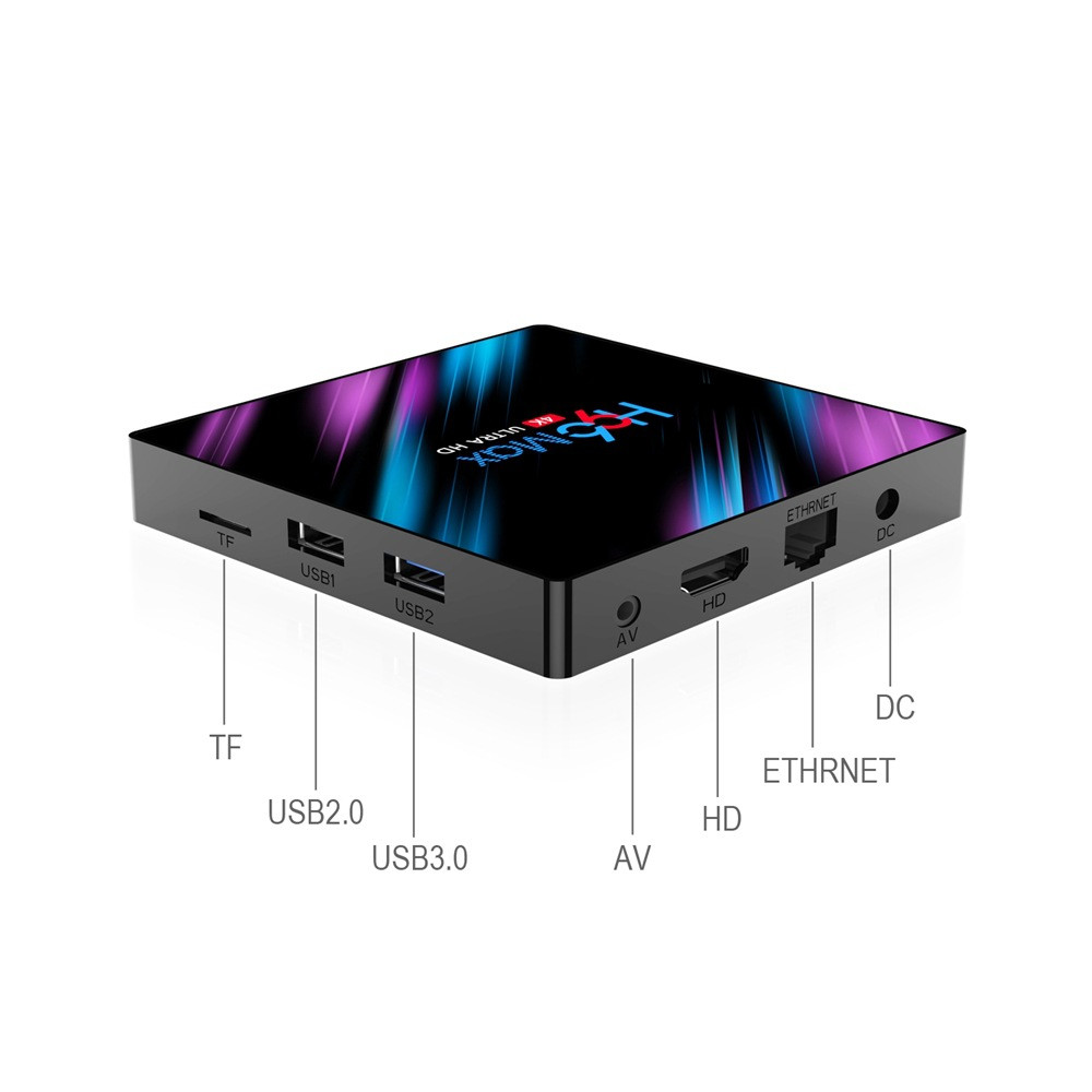 Смарт ТВ приставка H96 MAX RK3318 2G + 16G сирень TV Box андроид - фото 2 - id-p134883839