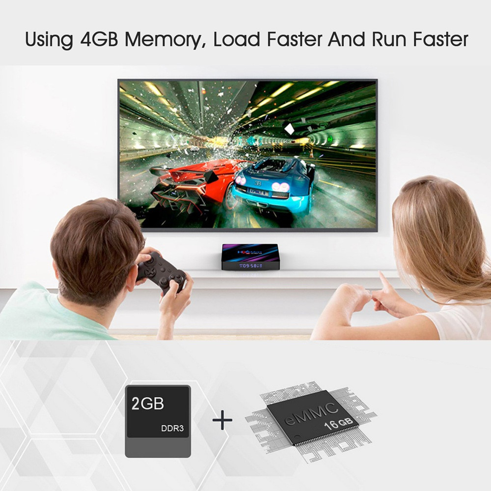 Смарт ТВ приставка H96 MAX RK3318 4G + 64G UltraHD сирень TV Box андроид - фото 9 - id-p134884126