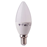 Светодиодная лампа V-Tac 4.5 Вт, 470lm, свеча, Е14, 3000К, A++, SAMSUNG