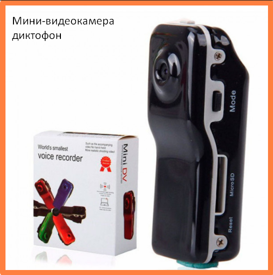 Мини-видеокамера диктофон Mini Dv World Smallest Voice Recorder