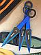 Ножи спортивные метательные BOKER 440C STAINLES (синяя обмотка), фото 4