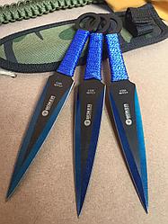 Ножи спортивные метательные BOKER 440C STAINLES (синяя обмотка)