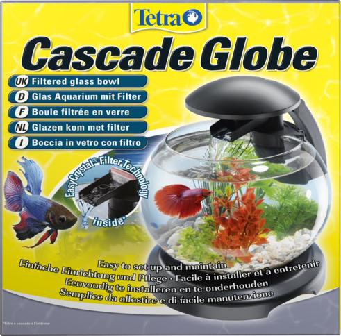 Круглый аквариум Tetra Cascade Globe 6,8л (черный)