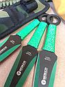 Набор метательных ножей BOKER 440C STAINLES (зелёная обмотка), фото 3